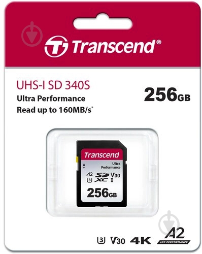 Карта пам'яті Transcend microSDXC 256 ГБ UHS-I Class 3 (U3) (TS256GSDC340S) - фото 2 Карта пам'яті Transcend microSDXC 256 ГБ UHS-I Class 3 (U3) (TS256GSDC340S) - фото 2