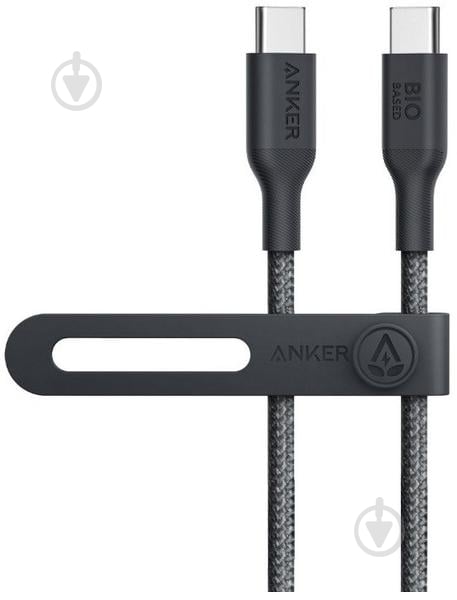 Кабель Anker 544 USB-C to USB-C 140W 0,9 м черный (A80F5H11) - фото 1 Кабель Anker 544 USB-C to USB-C 140W 0,9 м черный (A80F5H11) - фото 1