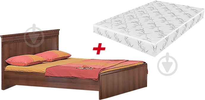 Ліжко Embawood Мерве + матрац у дарунок 160x200 см горіх світлий - фото 1