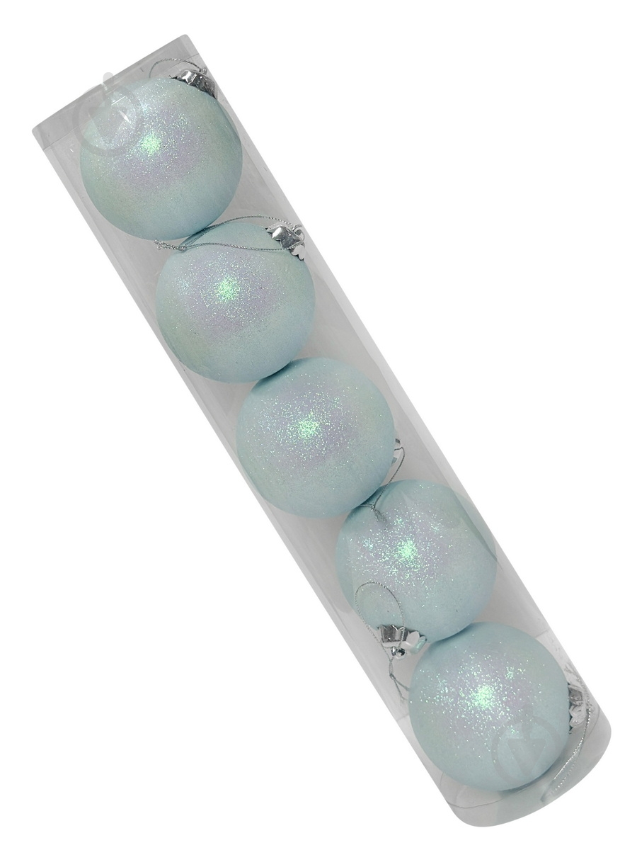 Набір ялинкових куль MIS LT №45 d 80 мм 5 шт./уп. - фото 1