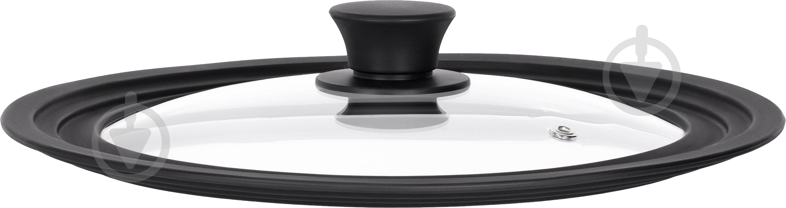 Крышка универсальная Ardesto Black Mars Smart 24/26/28 см черная с прозрачным AR2428UL - фото 1