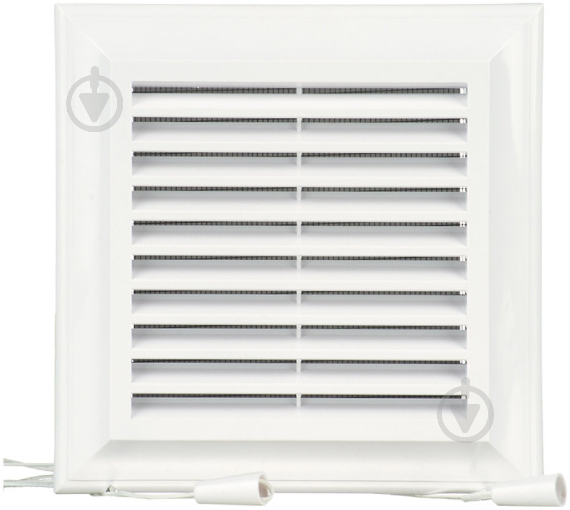 Решетка Blauberg Decor 180x180R пластик белый - фото 1