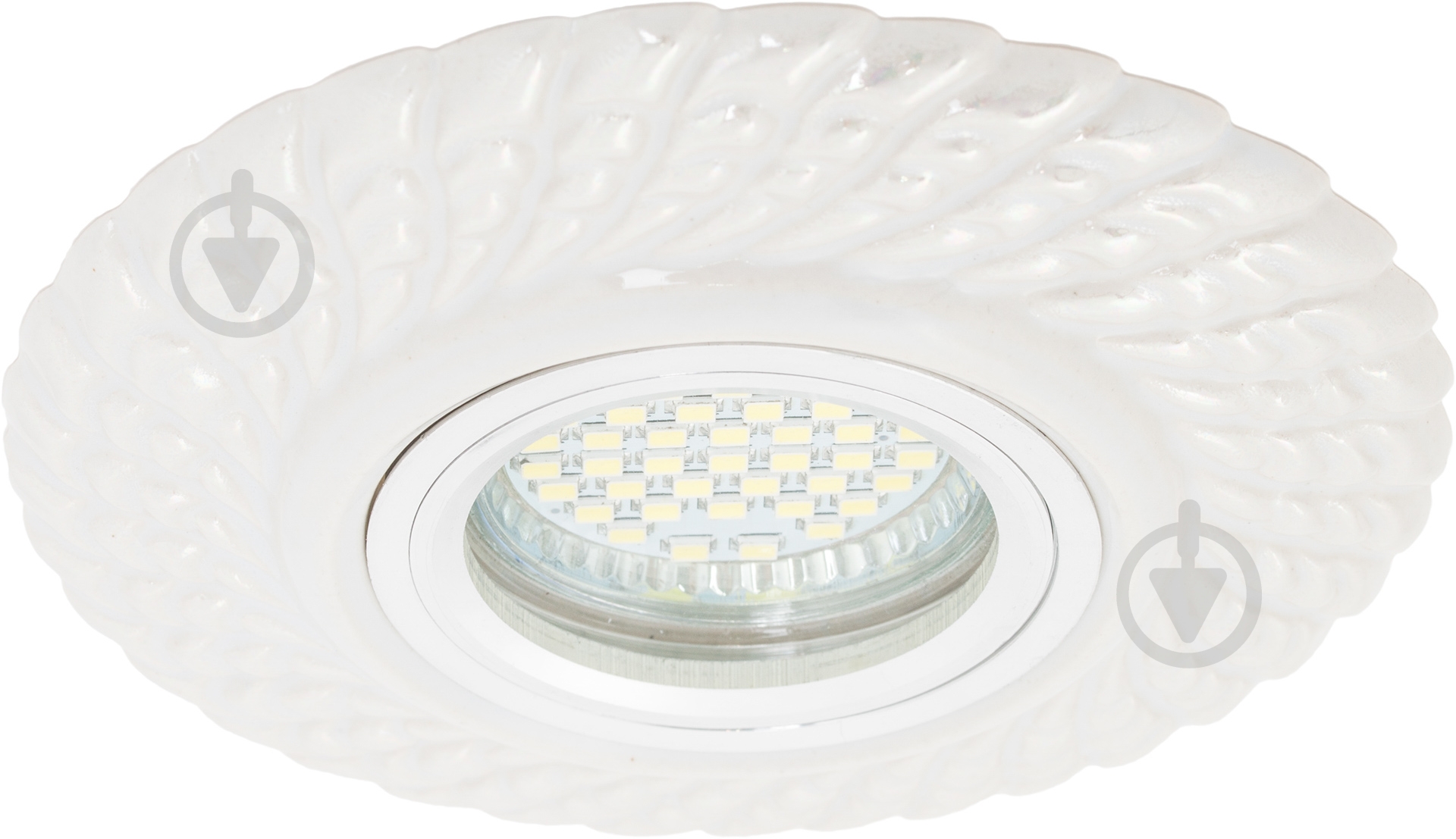 Світильник точковий Romanof Ceramics Бріз П MR 16 GY6.35 білий 1221-01 - фото 2