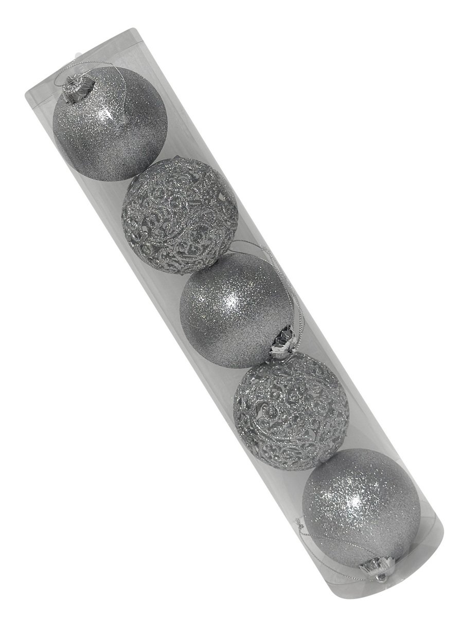 Набір ялинкових куль MIS LT №58 d 80 мм 5 шт./уп. - фото 1