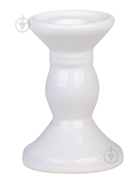 Подсвечник белый 7x7x10,5 см Eterna - фото 1 Подсвечник белый 7x7x10,5 см Eterna - фото 1