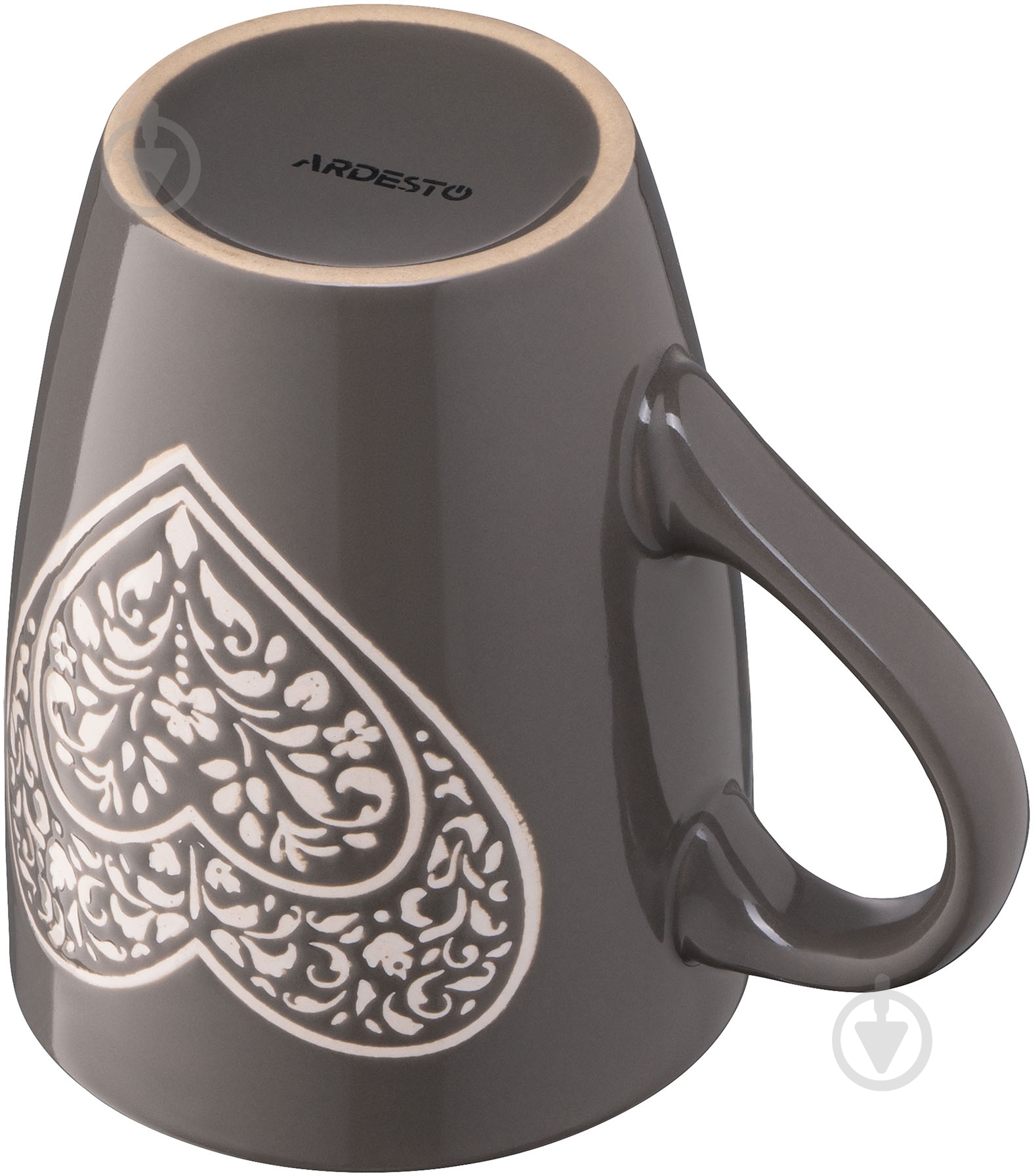 Чашка ARDESTO Heart темно-серая керамика AR3467DGR - фото 6 Чашка ARDESTO Heart темно-серая керамика AR3467DGR - фото 6