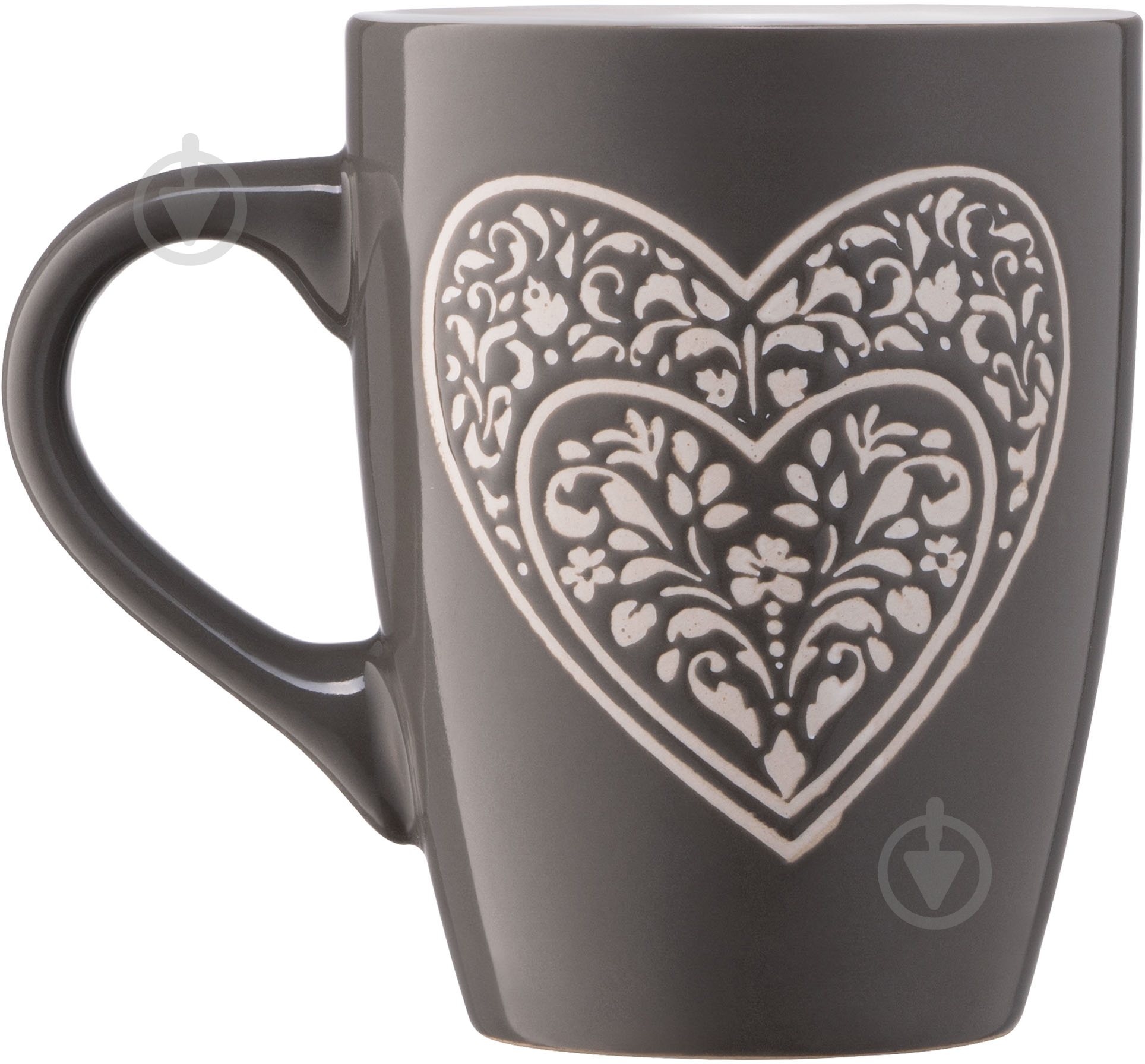 Чашка ARDESTO Heart темно-серая керамика AR3467DGR - фото 5 Чашка ARDESTO Heart темно-серая керамика AR3467DGR - фото 5