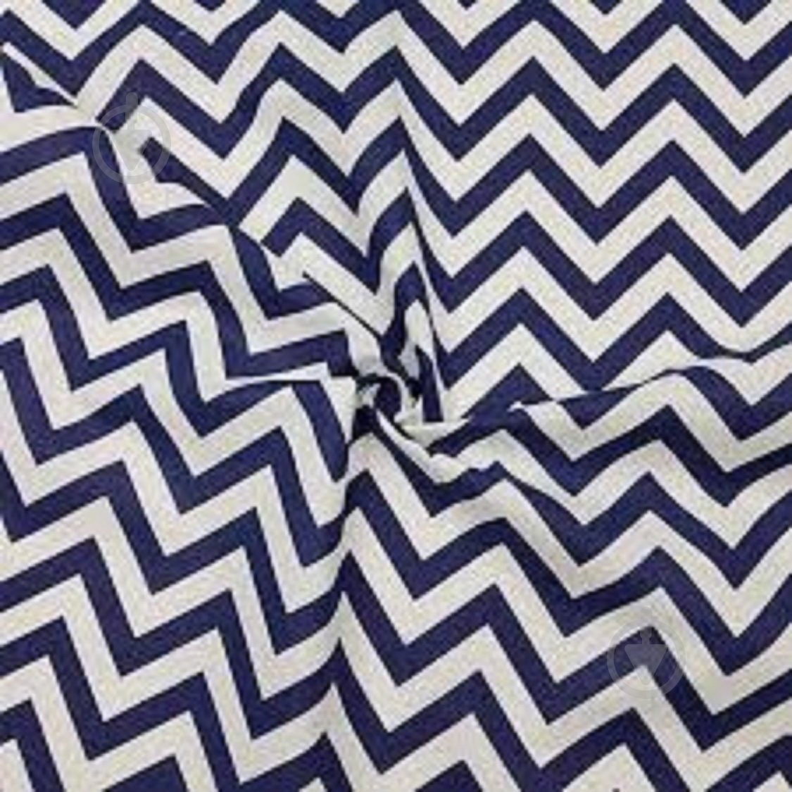 Комплект постельного белья Basic Зигзаг 2,0 белый с синим La Nuit - фото 3