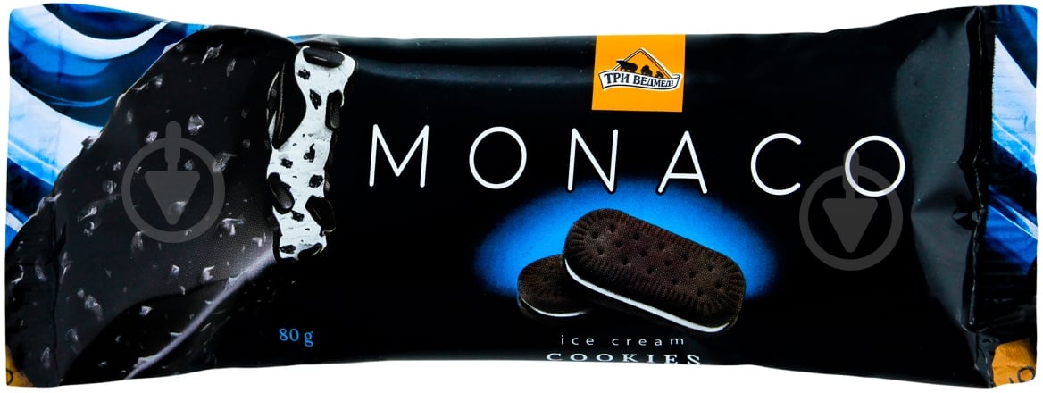 ᐉ Морозиво Monaсo Coockies печиво-шоколад глазур паличка 80г