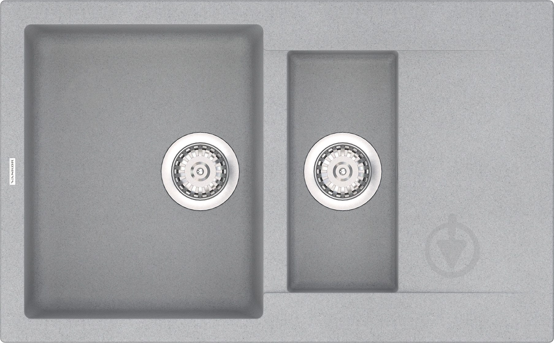 Мойка для кухни Vankor Orman OMP 04.80 Gray - фото 1