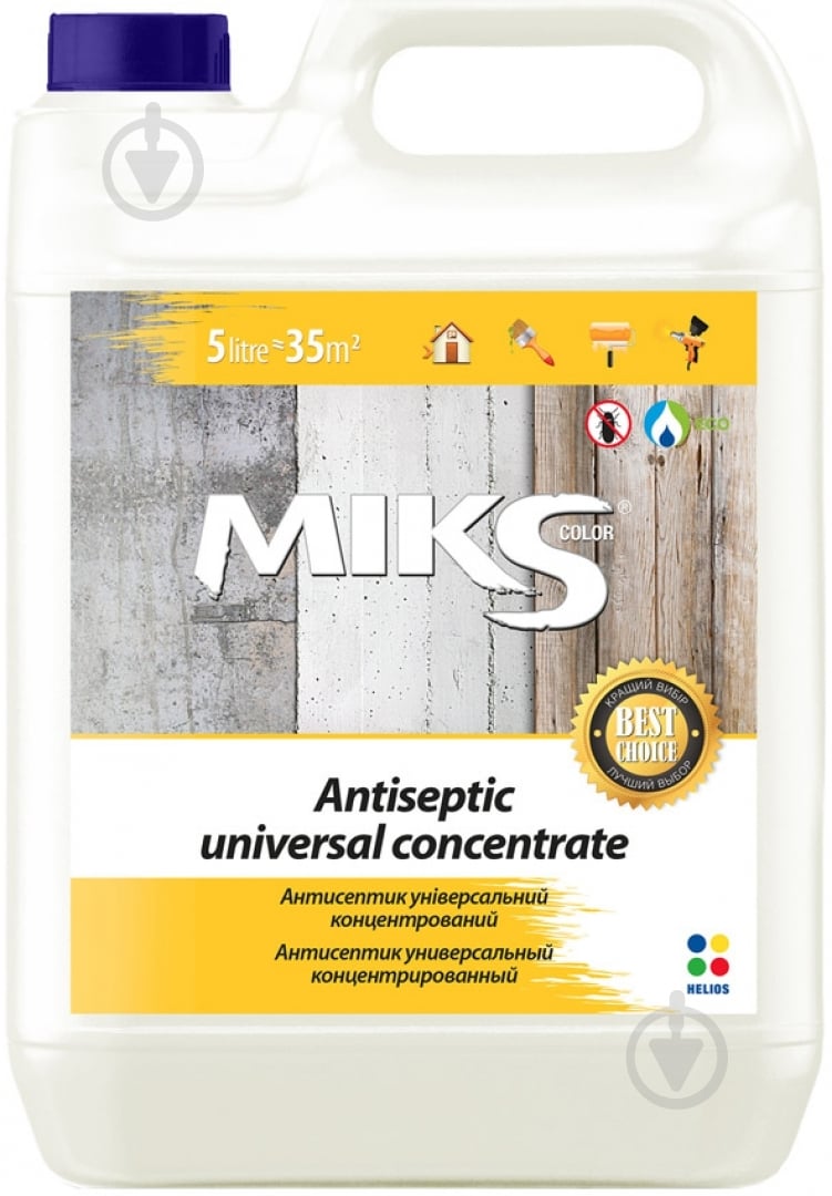 Антисептик протигрибковий універсальний концентрат 1:4 MIKS Color 1 кг - фото 1