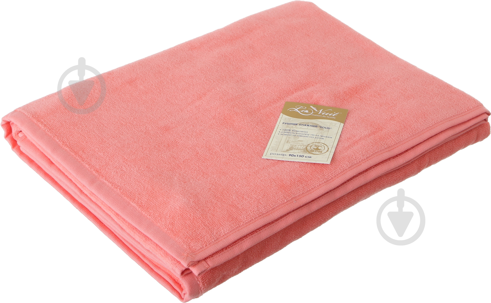 Полотенце Solid 90x150 см коралловый La Nuit - фото 1 Полотенце Solid 90x150 см коралловый La Nuit - фото 1