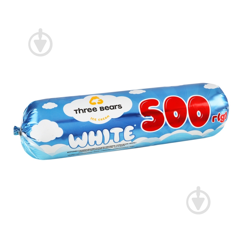 Морозиво Три Ведмеді White ваніль-вершки 500 г - фото 3