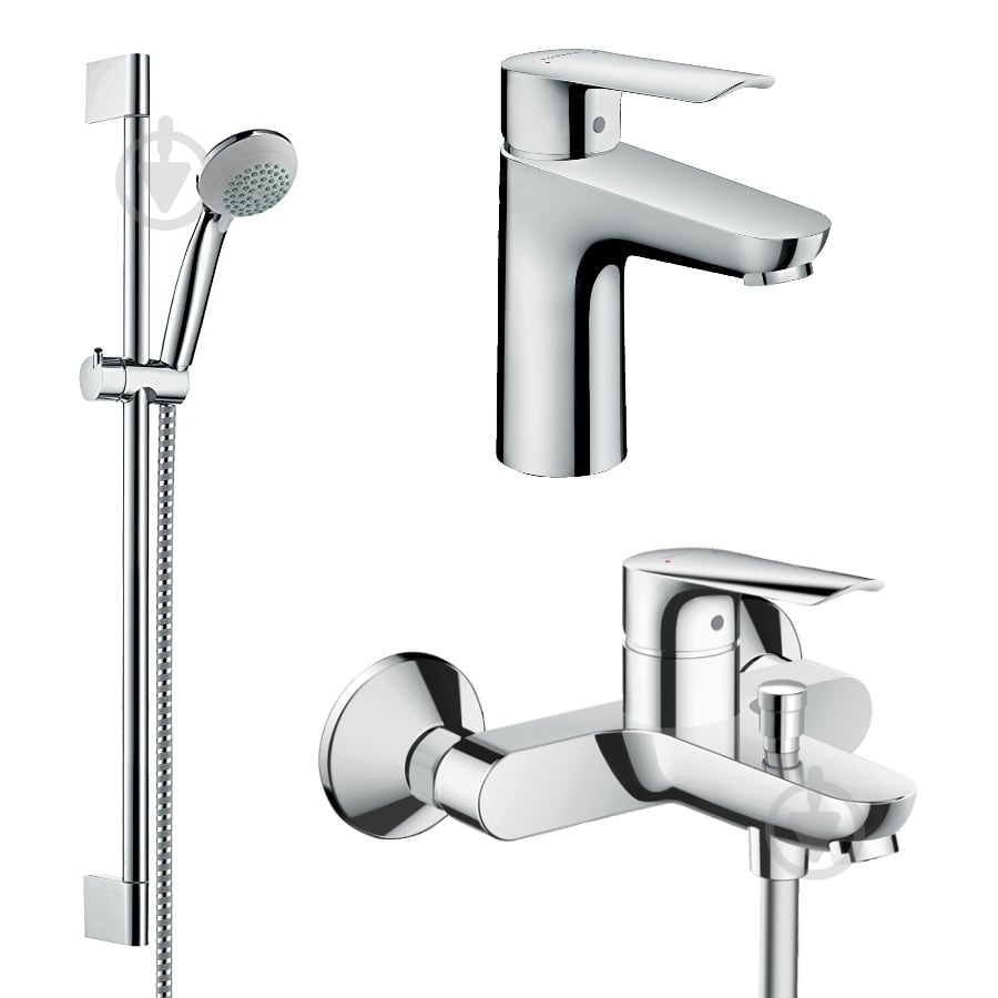 Набір змішувачів Hansgrohe Logis E 71161000+71403000+27728000 (71161888) - фото 1