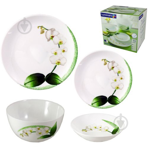 Сервиз столовый Luminarc White Orchid 19 предметов P0325 - фото 4