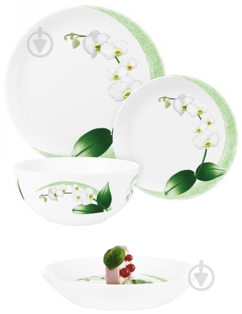 Сервиз столовый Luminarc White Orchid 19 предметов P0325 - фото 2