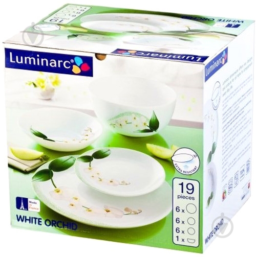 Сервиз столовый Luminarc White Orchid 19 предметов P0325 - фото 3