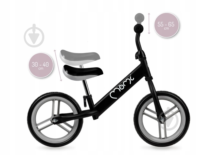 Беговел MoMi Nash черный ROBI00009 - фото 7