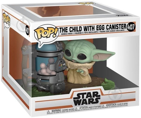 Фигурка Funko Deluxe Bobble Star Wars The Mandalorian Child w/Canister 50962 (FUN2549716) - фото 2