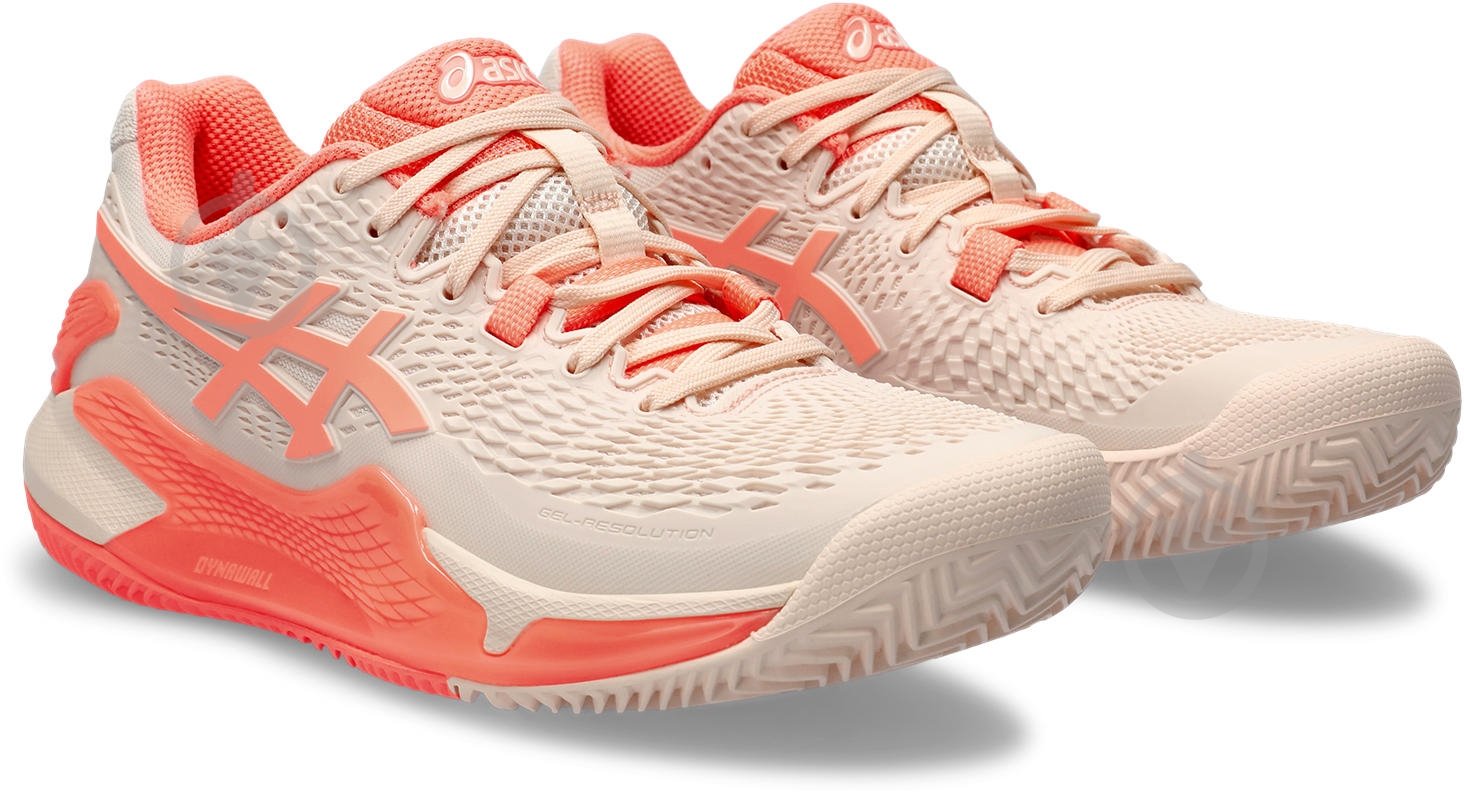 Кроссовки женские демисезонные Asics GEL-RESOLUTION 9 CLAY 1042A224_700 р.36 коралловые - фото 4