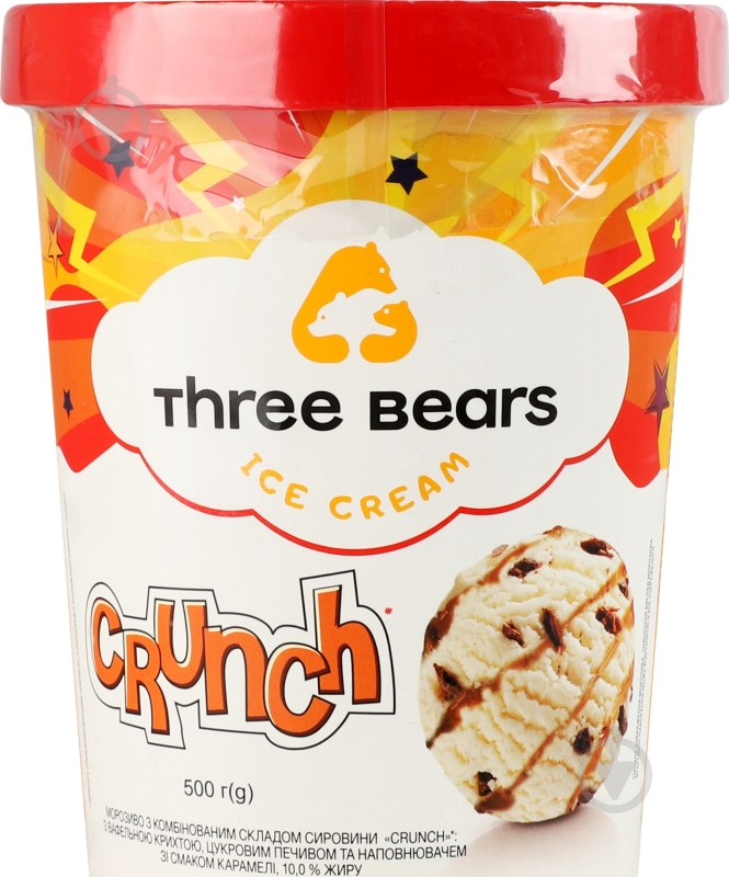 Мороженое Три Ведмеді Crunch 500 г - фото 1