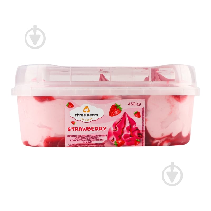 Мороженое Три Ведмеді strawberry 450 г - фото 6 Мороженое Три Ведмеді strawberry 450 г - фото 6
