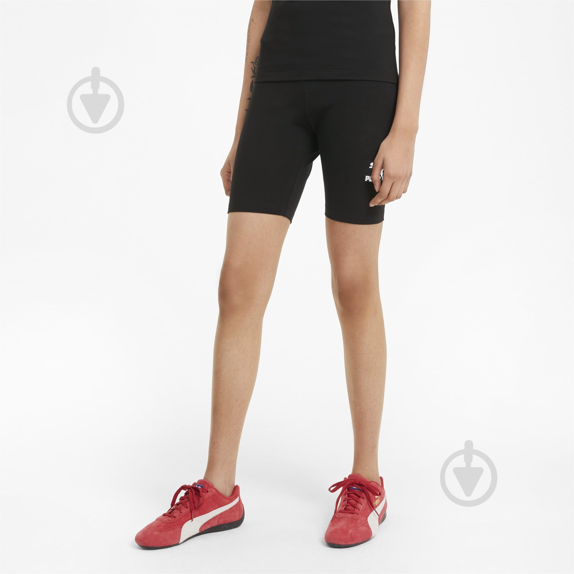 Лосины Puma Classics Short Tights 53023401 р.S черный - фото 1