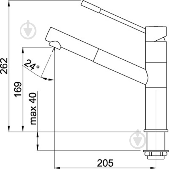 Смеситель для кухни ELLECI Reno aluminium 79 - фото 2 Смеситель для кухни ELLECI Reno aluminium 79 - фото 2