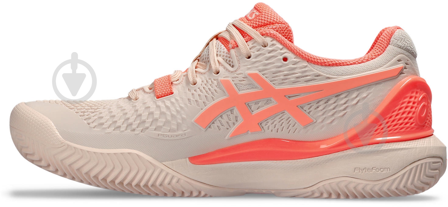 Кроссовки женские демисезонные Asics GEL-RESOLUTION 9 CLAY 1042A224_700 р.39 коралловые - фото 2