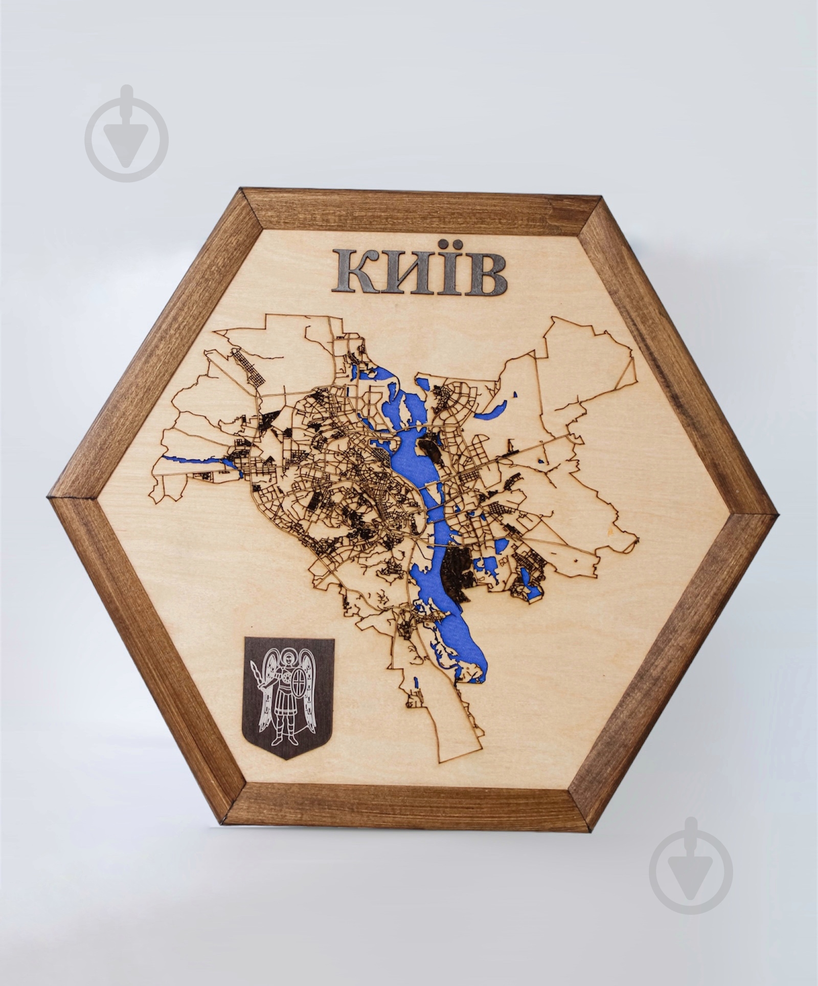 Карта Украины Киев шестиугольная d46 - фото 1 Карта Украины Киев шестиугольная d46 - фото 1