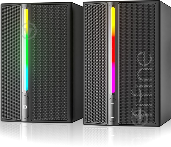 Акустическая система FIFINE A20 Gaming RGB 2.0 black - фото 5 Акустическая система FIFINE A20 Gaming RGB 2.0 black - фото 5