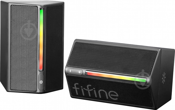 Акустическая система FIFINE A20 Gaming RGB 2.0 black - фото 3 Акустическая система FIFINE A20 Gaming RGB 2.0 black - фото 3