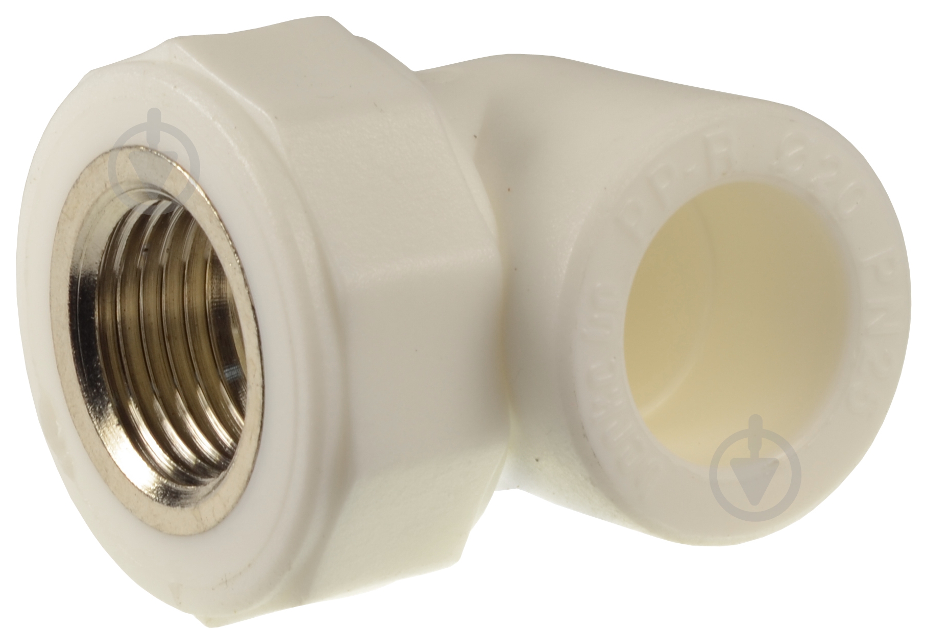 Кут перехідний Berke Plastik білий PP-R В.Р. 25x3/4" - фото 1 Кут перехідний Berke Plastik білий PP-R В.Р. 25x3/4" - фото 1