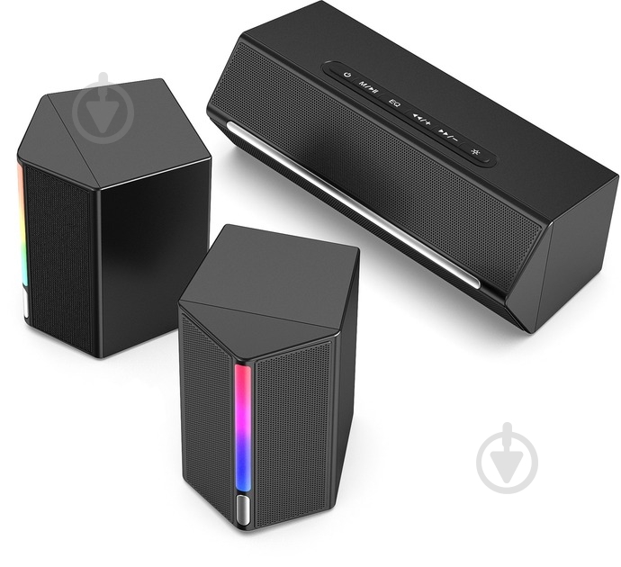 Акустическая система FIFINE A22 Gaming RGB 2.1 black - фото 4 Акустическая система FIFINE A22 Gaming RGB 2.1 black - фото 4