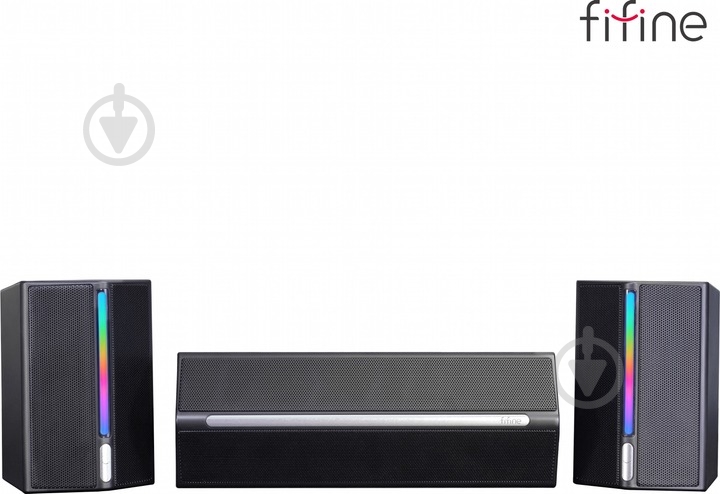 Акустическая система FIFINE A22 Gaming RGB 2.1 black - фото 6 Акустическая система FIFINE A22 Gaming RGB 2.1 black - фото 6