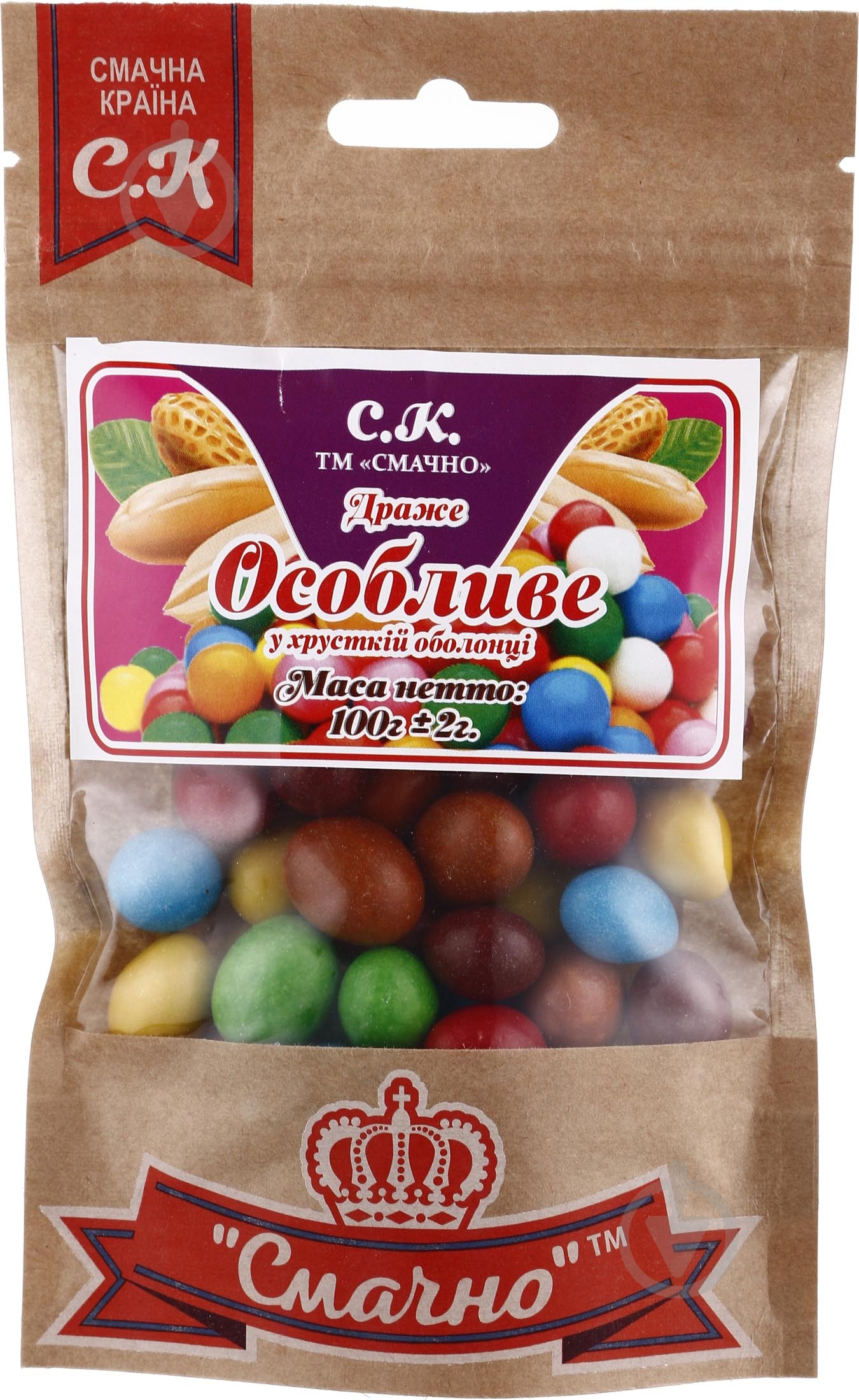Драже Смачно Ореховое 100 г - фото 1