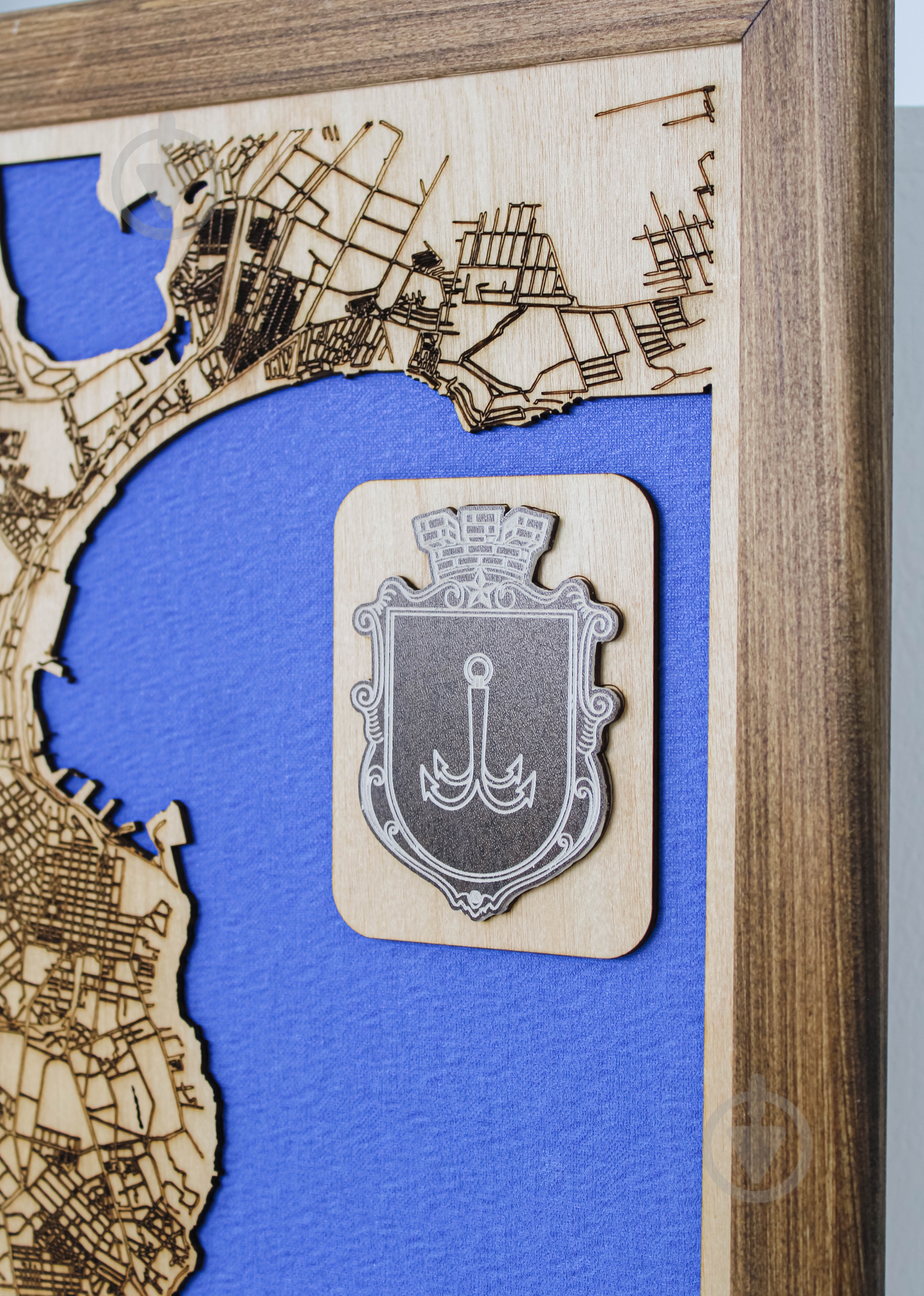 Карта Украины Одесса 45x45 см - фото 3