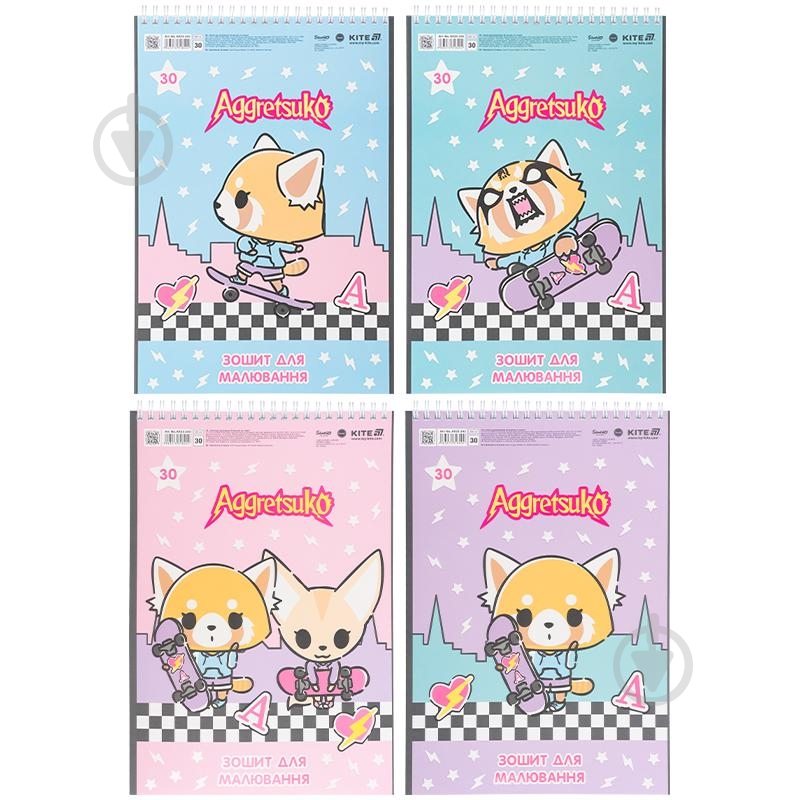 Альбом для рисования Aggretsuko 30 лист. AR25-243 KITE - фото 1