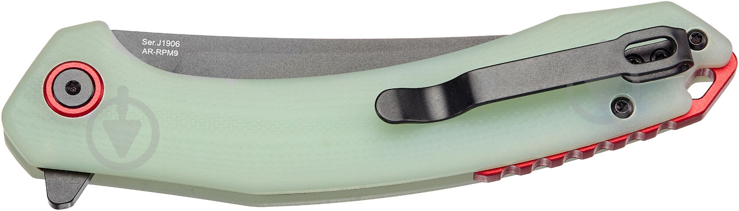 Нож складной CJRB Gobi Black Blade, AR-RPM9 Steel, ц:mint green 2798.03.01 - фото 4