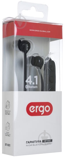 Гарнітура Ergo BT-801 black - фото 4 Гарнітура Ergo BT-801 black - фото 4