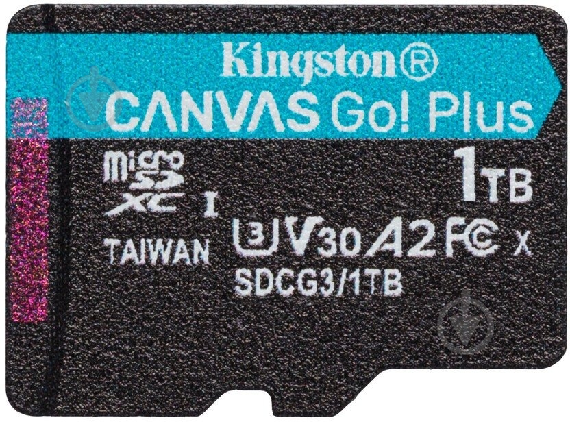 Карта памяти Kingston microSDXC 1 ТБ Class 10UHS-I Class 3 (U3) (SDCG3/1TBSP ) Canvas Go! Plus - фото 1