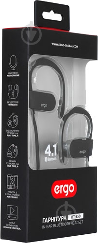 Гарнітура Ergo BT-850 black - фото 6