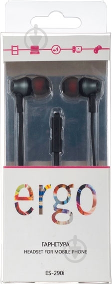 Гарнитура Ergo ES-290i grey - фото 3 Гарнитура Ergo ES-290i grey - фото 3