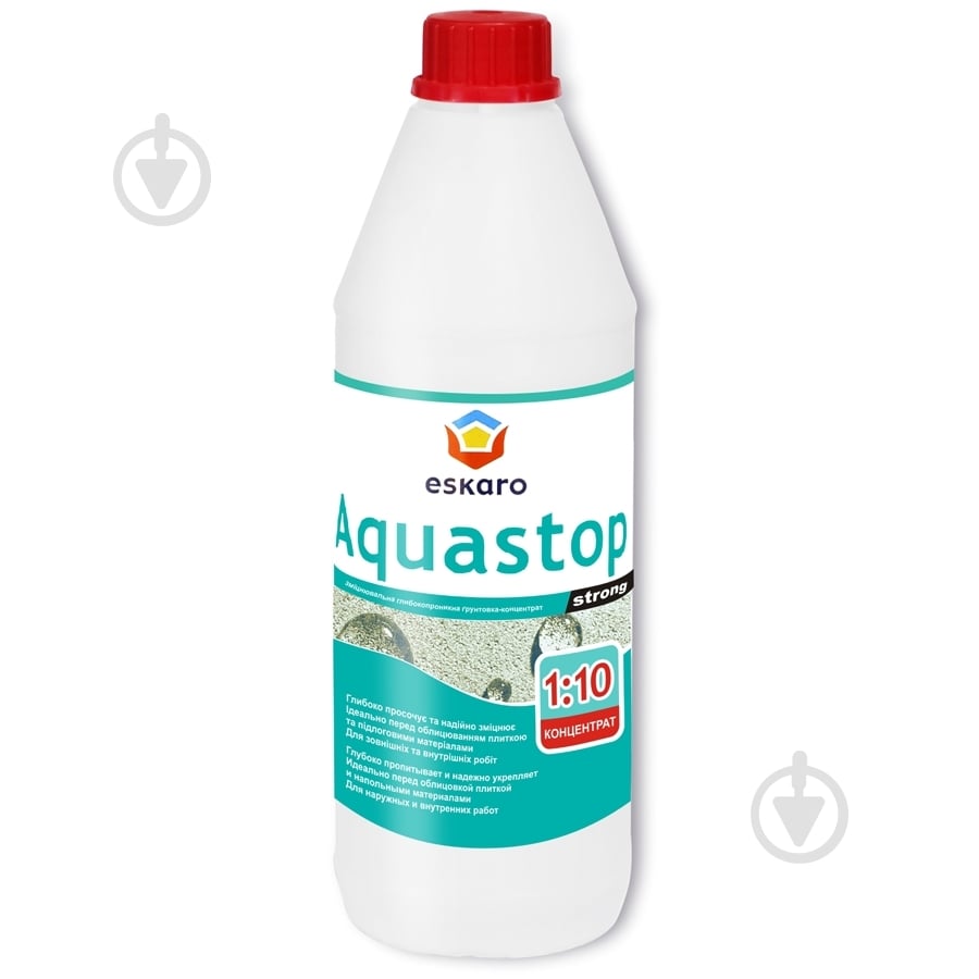 Ґрунтовка глибокопроникна Eskaro Aquastop Strong концентрат 1:10 0.5 л - фото 1