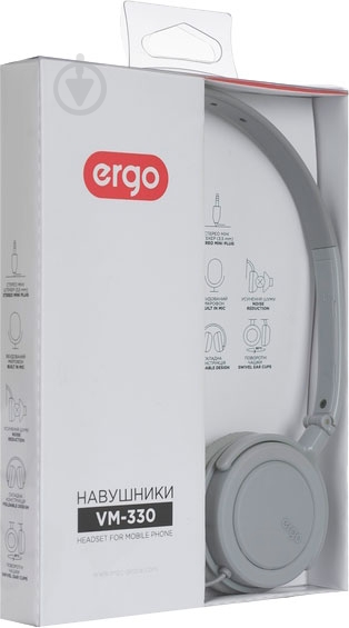 Гарнітура Ergo VM-330 grey - фото 6