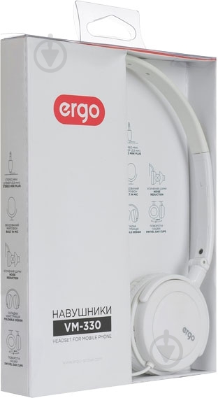 Гарнитура Ergo VM-330 white - фото 6