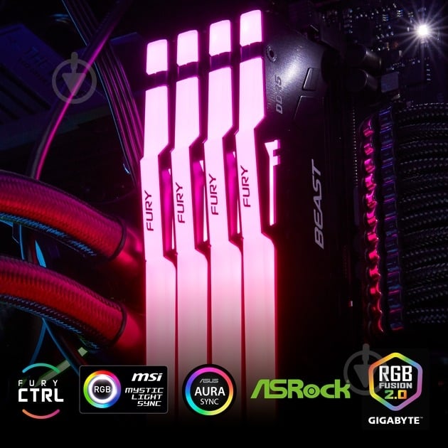 Оперативная память Kingston DDR5 SDRAM 32 GB (2x16GB) 6000 MHz (KF560C30BBAK2-32) Fury Beast Black - фото 11 Оперативная память Kingston DDR5 SDRAM 32 GB (2x16GB) 6000 MHz (KF560C30BBAK2-32) Fury Beast Black - фото 11