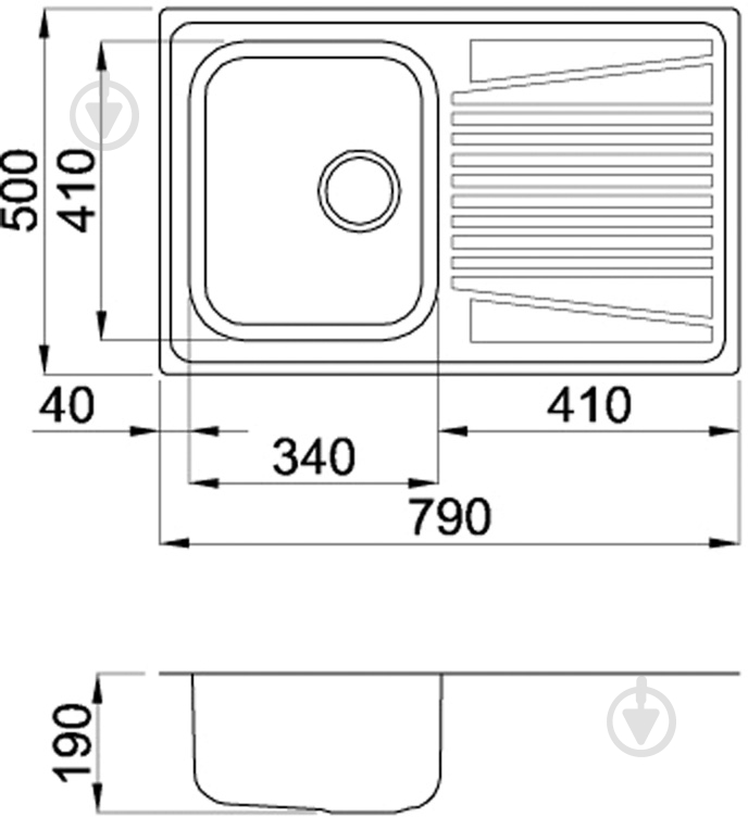 Мойка RIVER 300 DX ANTIGRAFFIO - фото 2 Мойка RIVER 300 DX ANTIGRAFFIO - фото 2