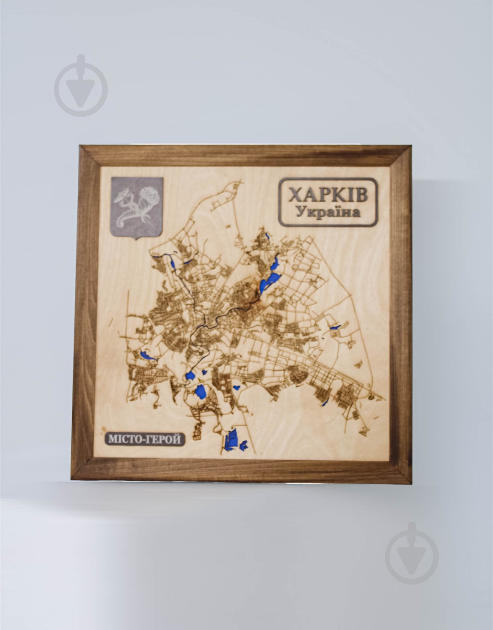 Карта Украины Харьков 45x45 см - фото 1