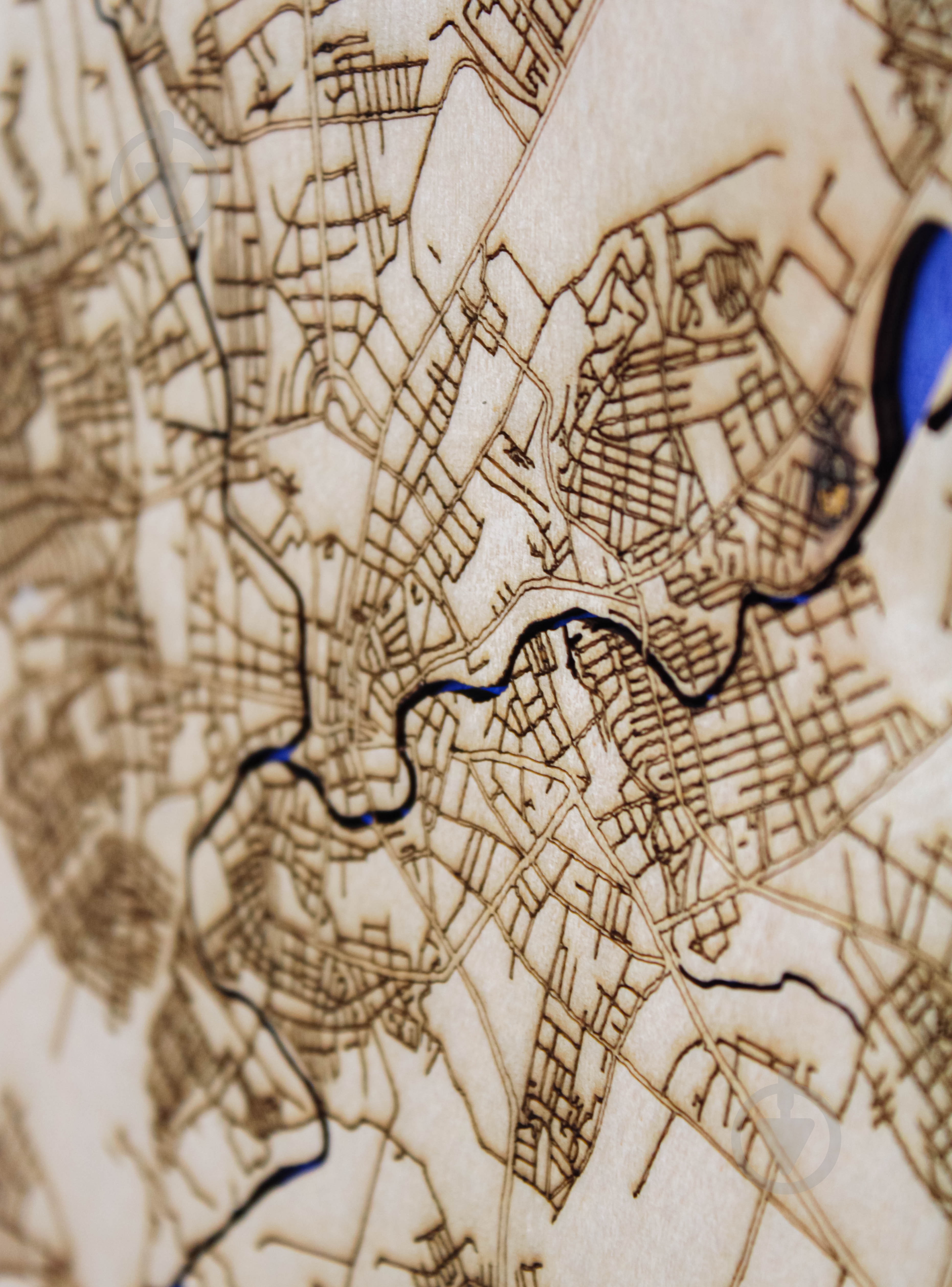 Карта Украины Харьков 45x45 см - фото 3